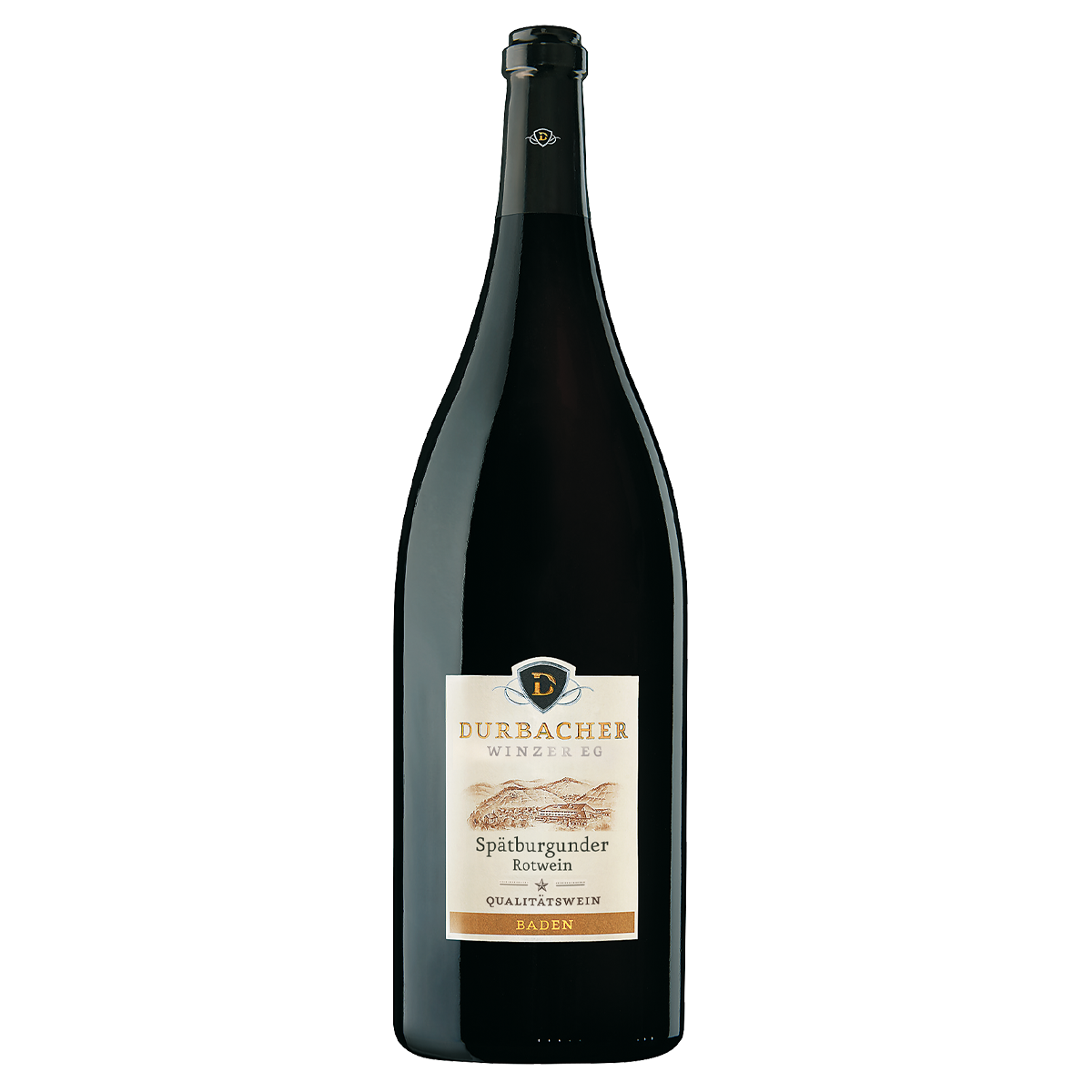 Doppelmagnumflasche - Durbacher Spätburgunder Rotwein QbA mild 3,0L