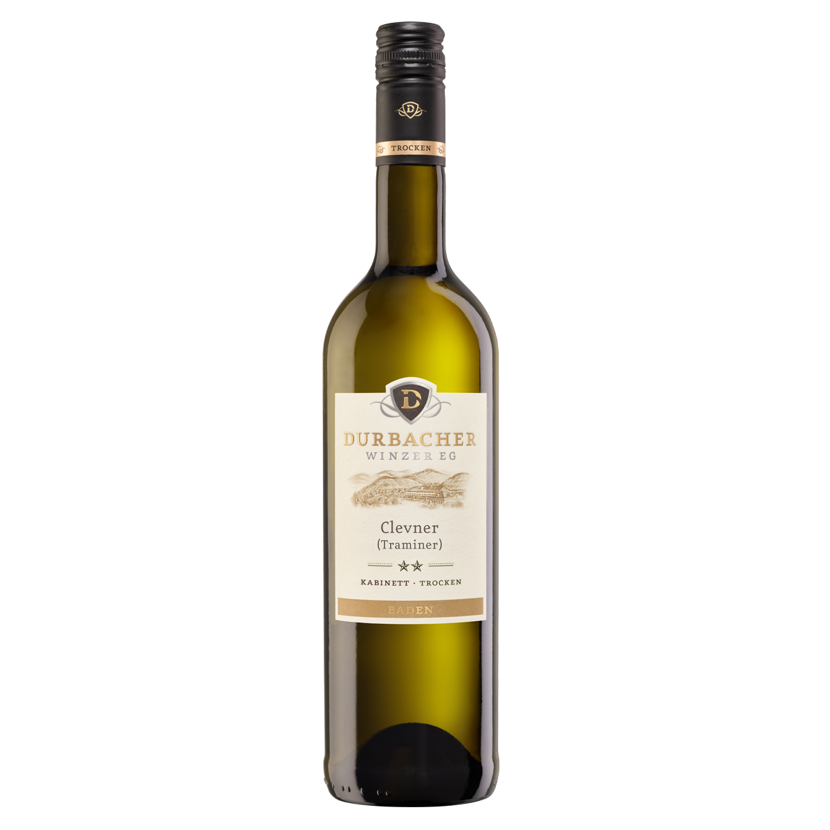 Weinflasche - Durbacher Clevner Kabinett trocken 0,75L