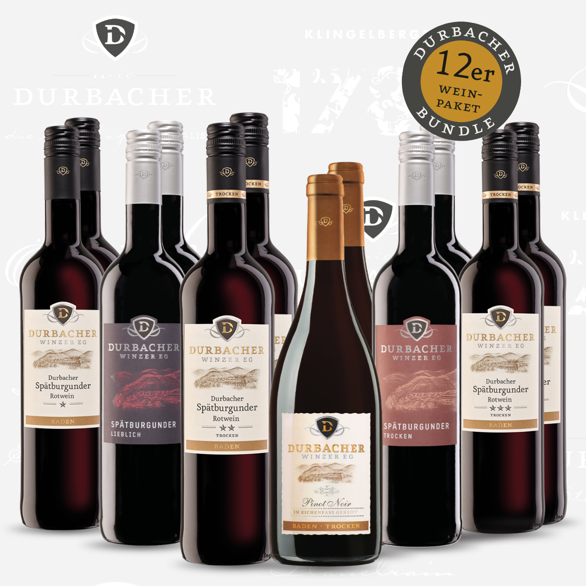 Probierpaket Rot - Durbacher Winzer eG 12 Flaschen