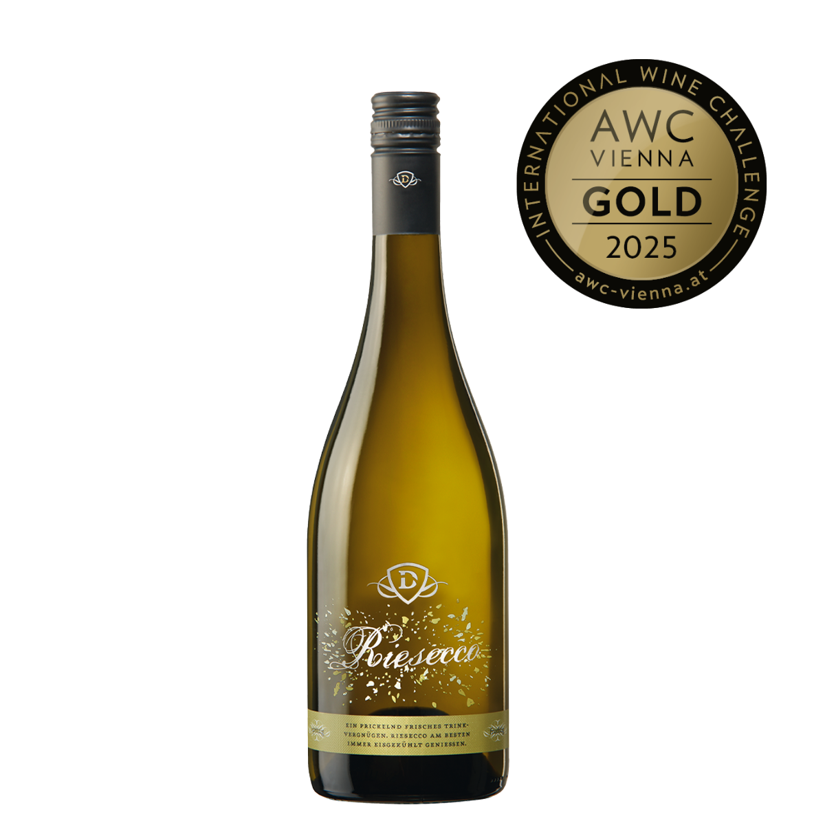 Perlwein - Durbacher Riesecco trocken 0,75L - AWC VIENNA Gold 2025 prämiert