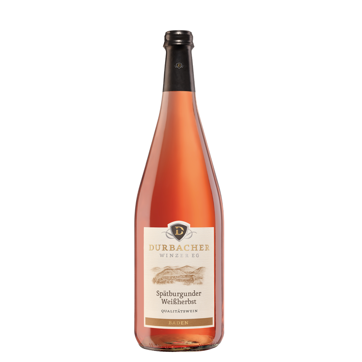 Weinflasche - Durbacher Spätburgunder Weißherbst Qba mild 1,0L