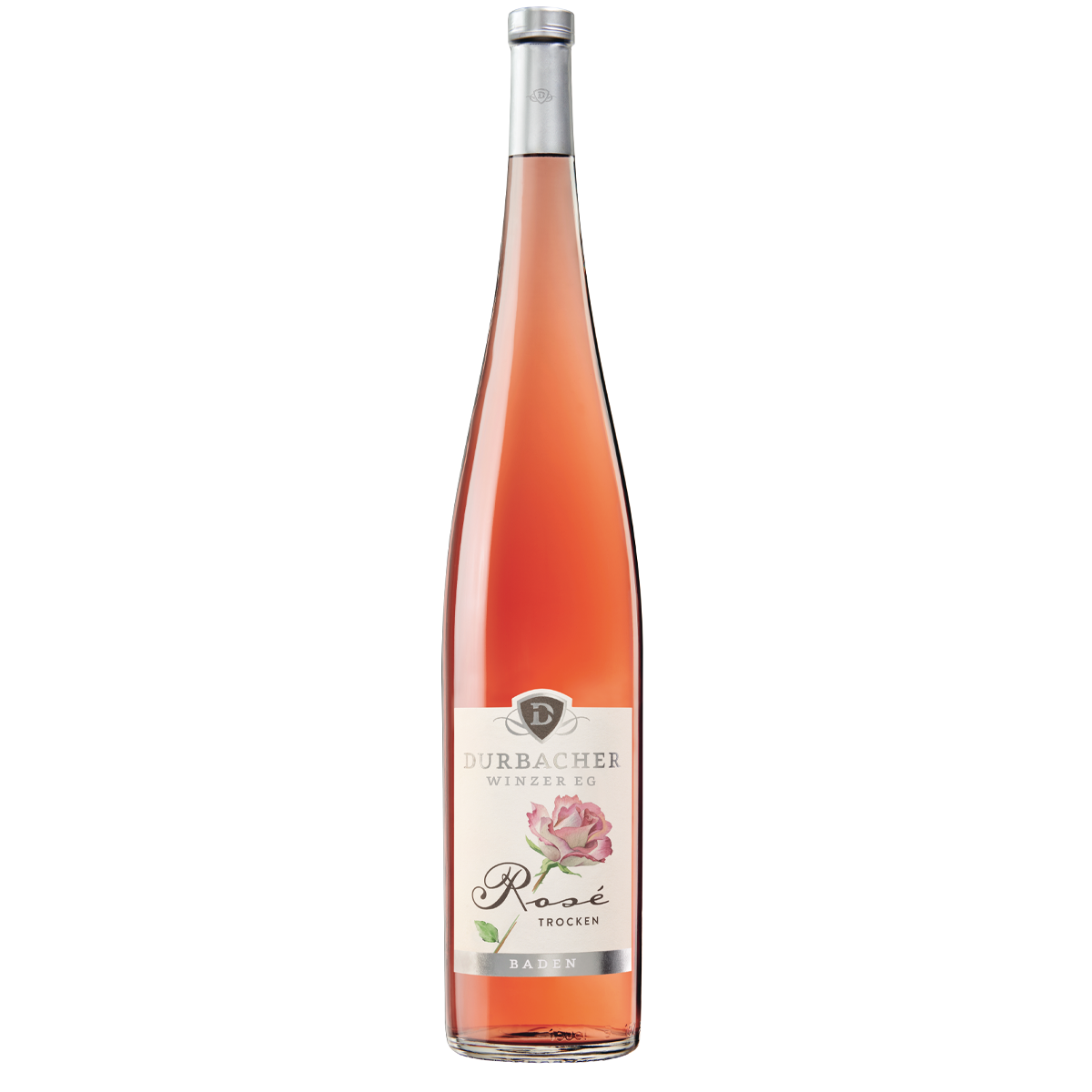 Magnumflasche - Durbacher Spätburgunder Rosé - Wein mit der Rose - QbA trocken 1,5L