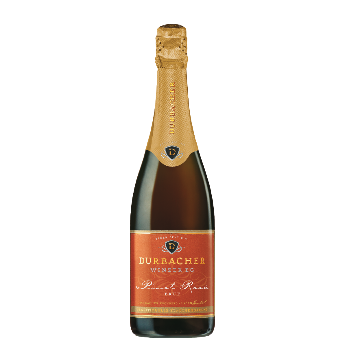 Sektflasche - Durbacher Pinot Rosé Sekt brut 0,75L