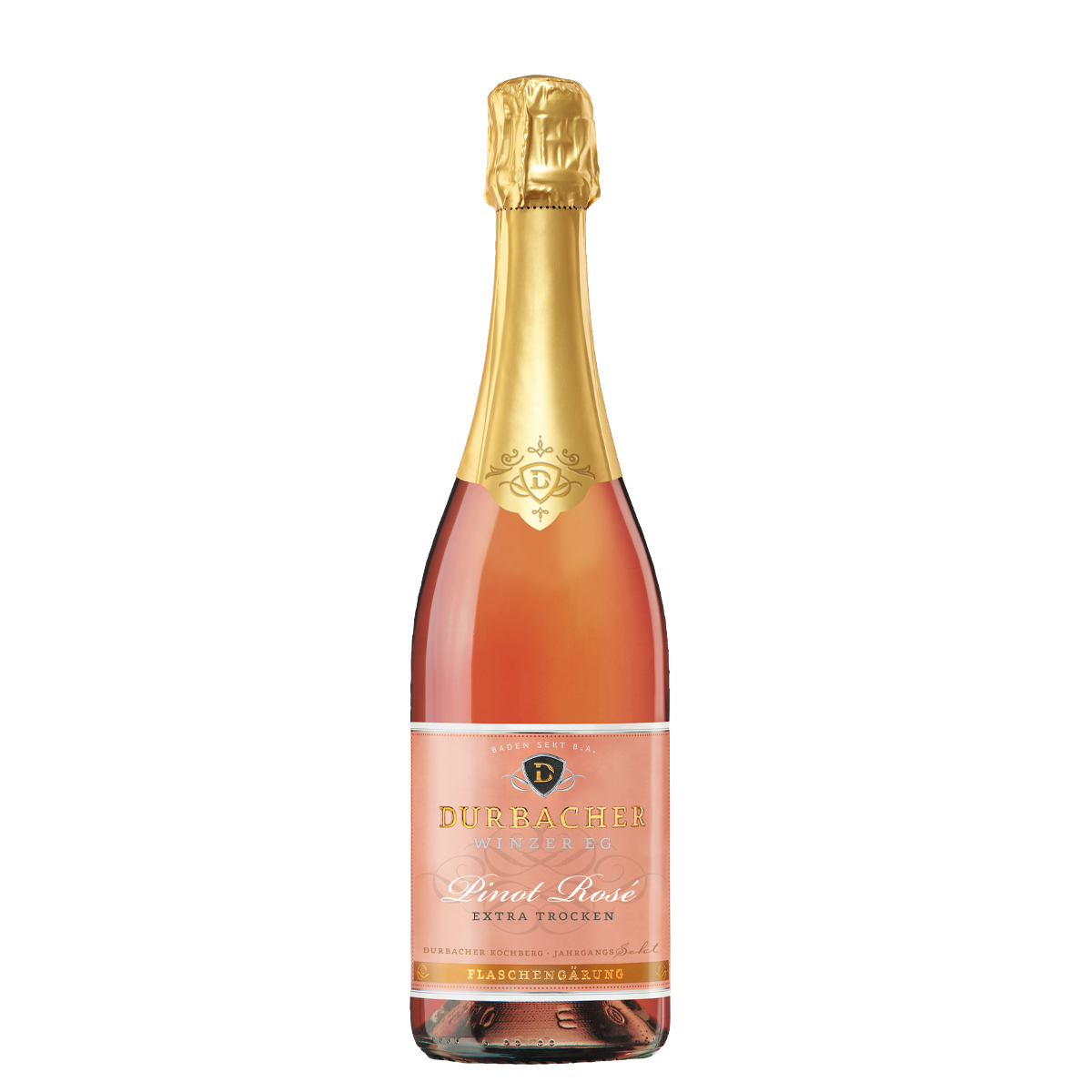 Sektflasche - Durbacher Pinot Rosé Sekt extra trocken 0,75L