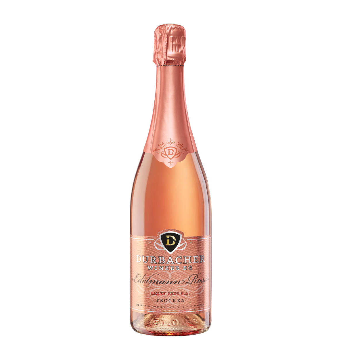 Sektflasche - Durbacher Edelmann Rosé Sekt trocken 0,75L