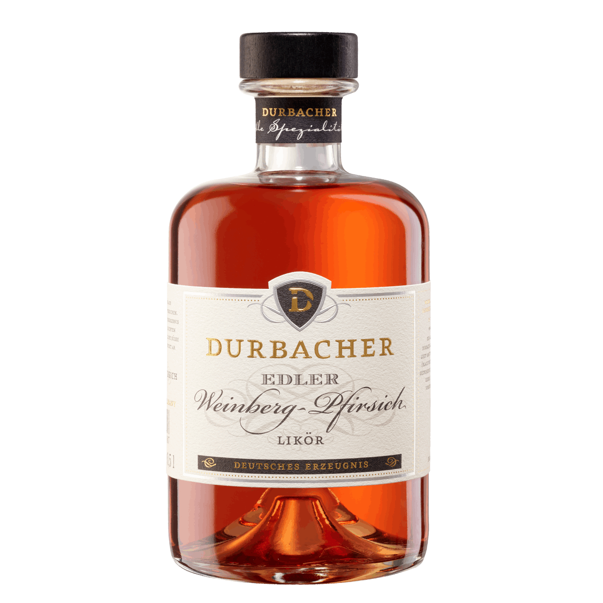 Likörflasche - Durbacher Edler Weinberg-Pfirsich Likör 0,5L