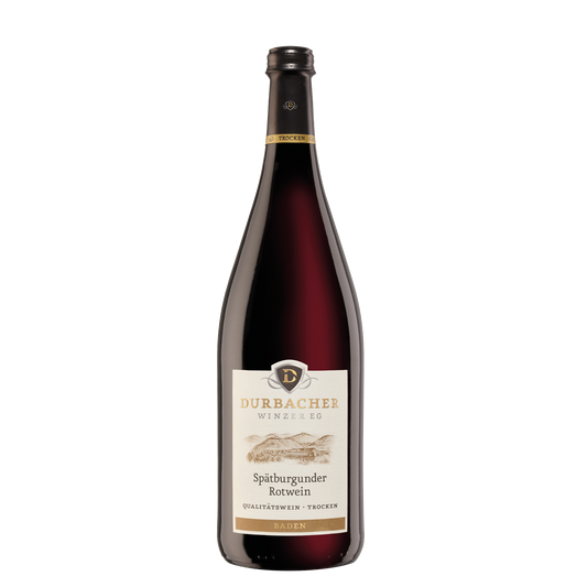 Weinflasche - Durbacher Spätburgunder Rotwein Qba trocken 1,0L