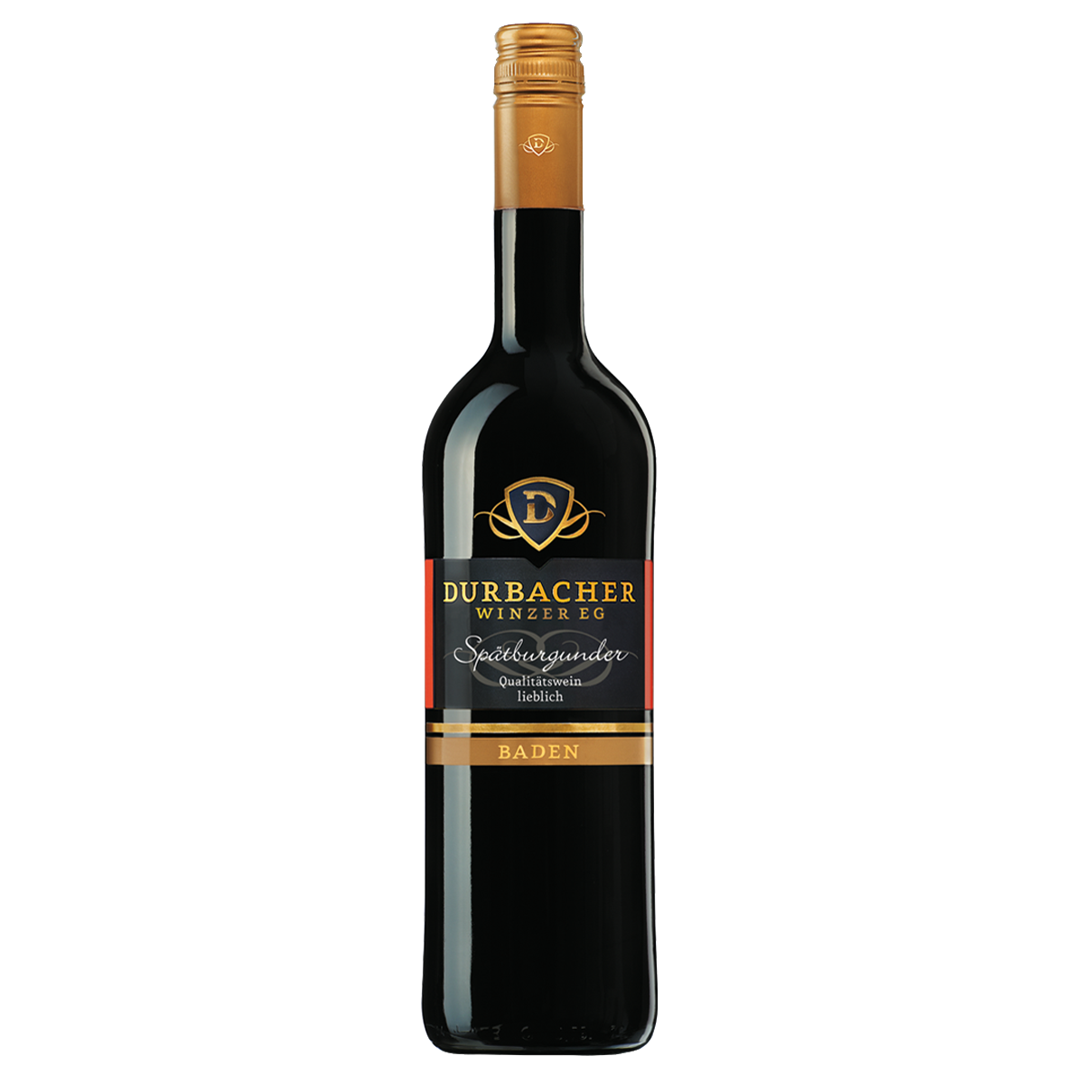 Weinflasche - Durbacher KOLLEKTION Spätburgunder Rotwein QbA lieblich 0,75L