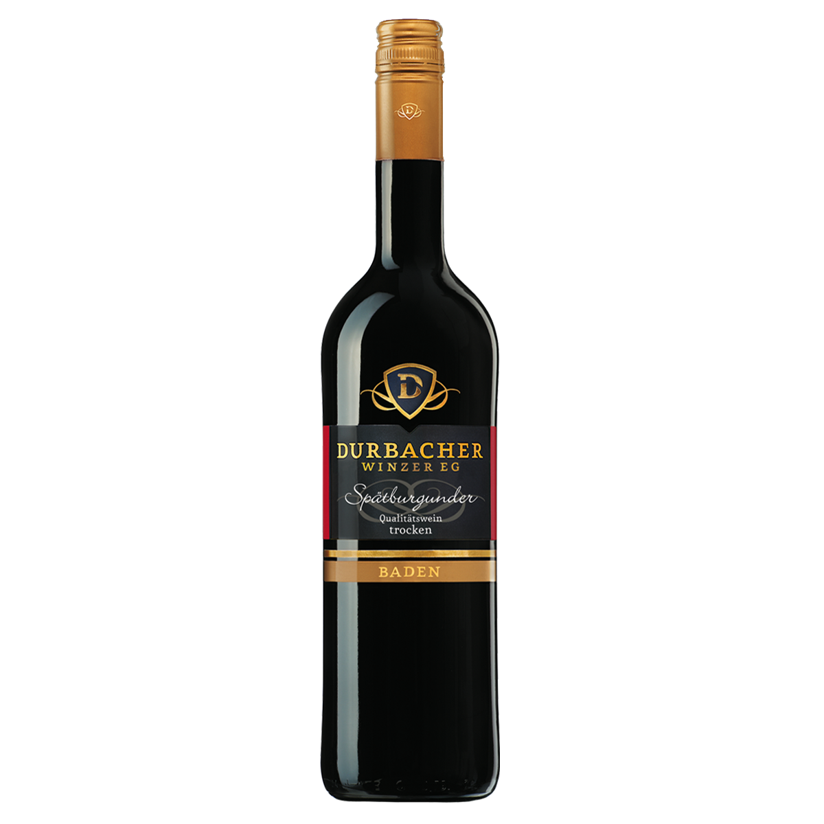Weinflasche - Durbacher KOLLEKTION Spätburgunder Rotwein Qba trocken 0,75L