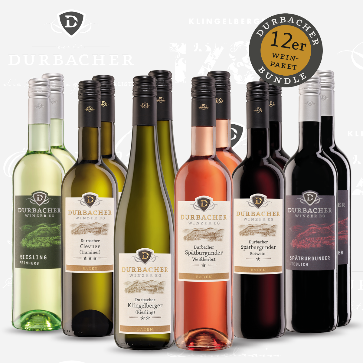 Probierpaket Mild - Durbacher Winzer eG - 12 Flaschen