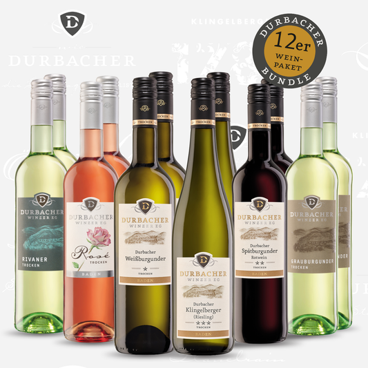 Probierpaket Trocken - Durbacher Winzer eG -  12 Flaschen