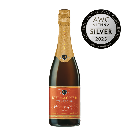 Sektflasche - Durbacher Kochberg Pinot Rosé Sekt brut 0,75L - AWC VIENNA Silber 2025 prämiert 
