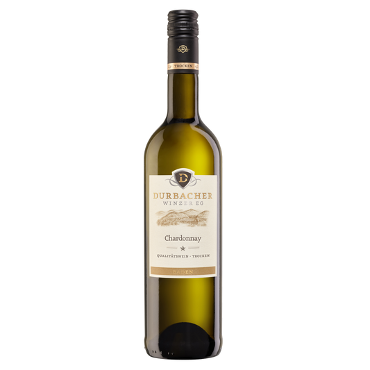 Weinflasche - Durbacher Chardonnay Qba trocken 0,75L