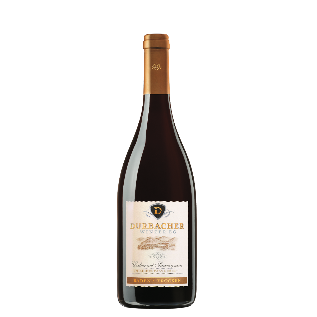 Weinflasche - Durbacher Cabernet Sauvignon Qba trocken 0,75L