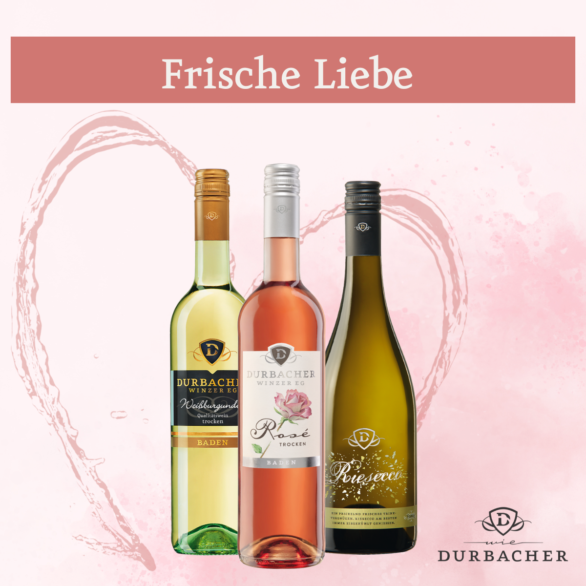 3 Flaschen Durbacher Wein/Secco