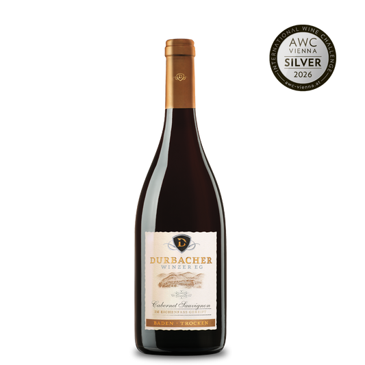 Weinflasche - Durbacher Cabernet Sauvignon Qba trocken 0,75L - Holzfass gereift