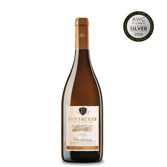 Weinflasche - Durbacher Chardonnay Qba trocken 0,75L - EICHENFASS ausgebaut 