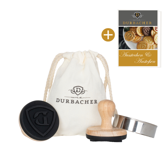 Durbacher Keksstempel mit Baumwollbeutel & Rezeptheft
