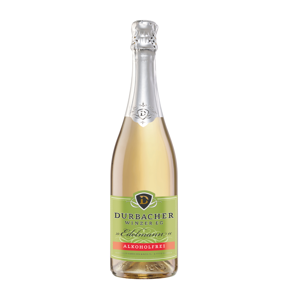Durbacher Edelmann weiß alkoholfrei 0,75 L Flasche