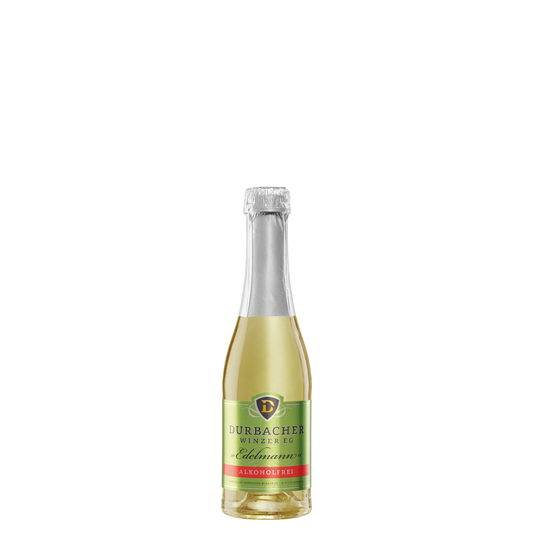 Eine Flasche Edelmann Weiß Alkoholfrei Piccolo 0,2 L