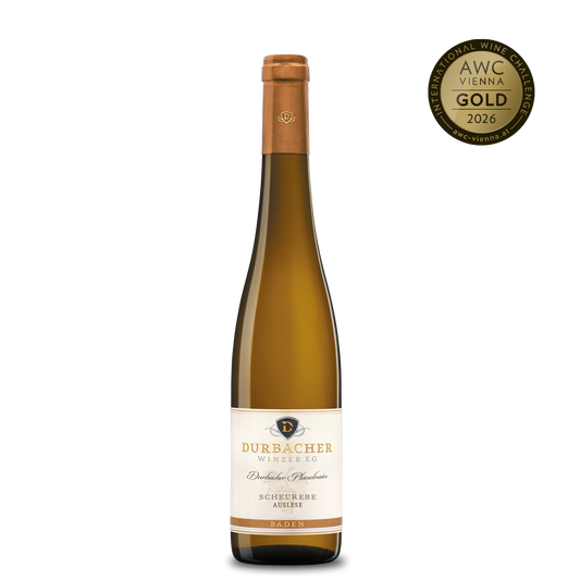 Weinflasche - Durbacher Plauelrain Scheurebe Auslese mild LAGENWEIN 0,5L 